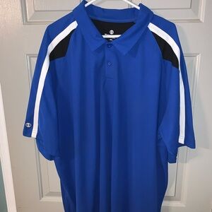 Royal blue shirt sleeve 3XL polo